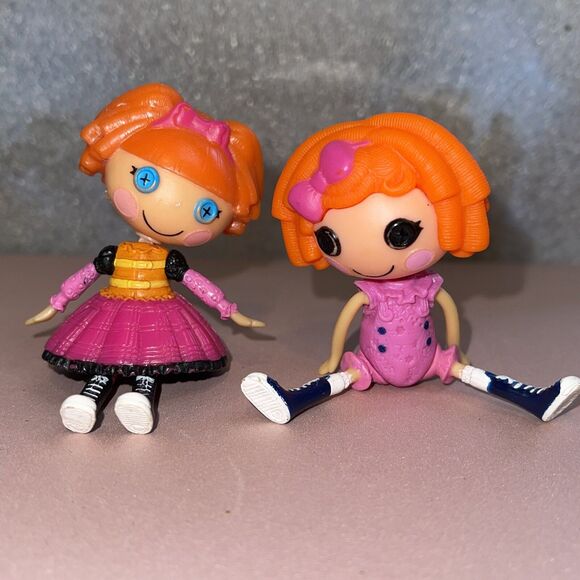 LalaLoopsy Mini Dolls~ Bea Spells a Lot & Sunny Side Up 3" Excellent Red Heads - Picture 2 of 8
